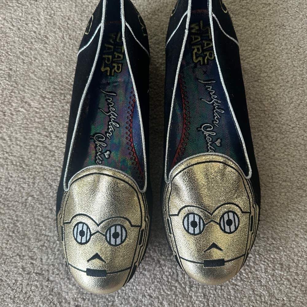 Irregular Choice Star Wars Black and Silver Flats